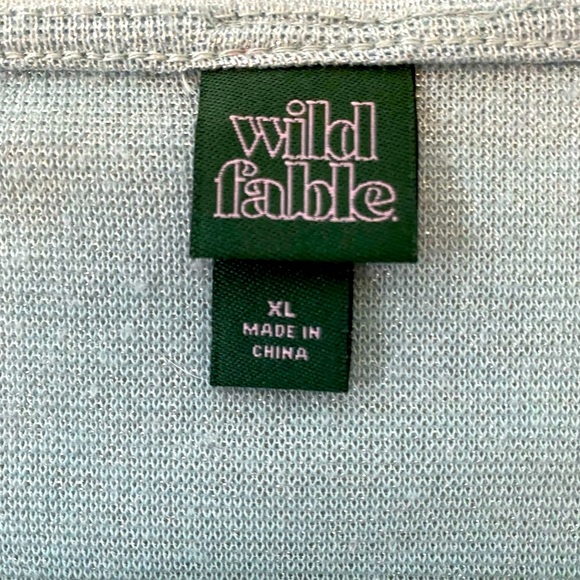 XL light blue Wild Fable cropped top - Picture 2 of 4
